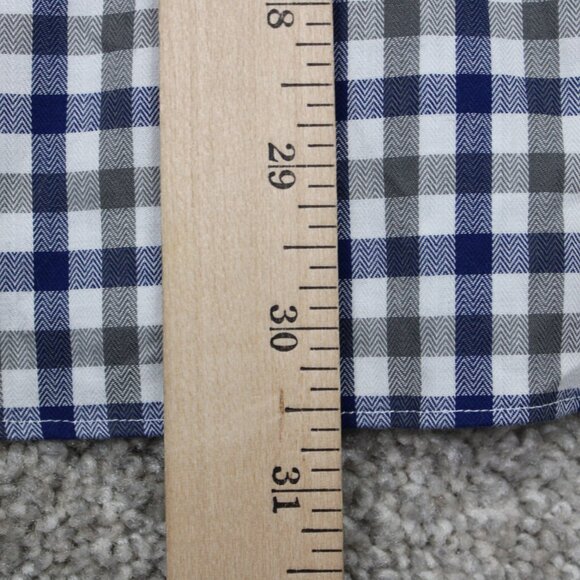 BOSS Hugo Boss Miles US Dress Shirt Adult 15 1/4, 34/35 Blue/Gray Sharp Fit L/S - Picture 11 of 12
